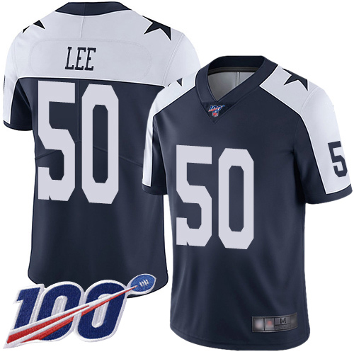 Men Dallas Cowboys Limited Navy Blue Sean Lee Alternate #50 100th Season Vapor Untouchable Throwback NFL Jersey->women nfl jersey->Women Jersey